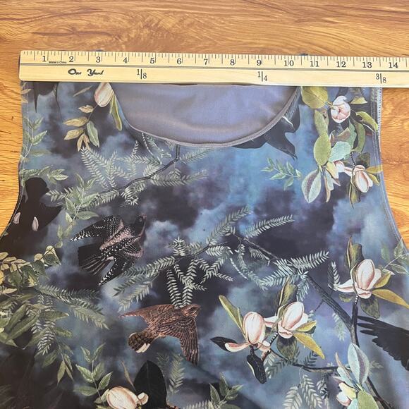 Blackmilk Night Bird Swoop Maxi Sleeveless Asymmetrical Limited Dress Size XL - Picture 12 of 15